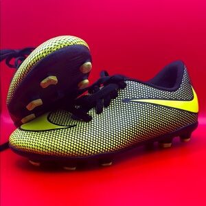 Nike Kids Soccer Cleats - Black and Yellow